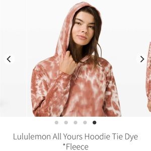 Lululemon All Yours Hoodie Tie Dye Fleece